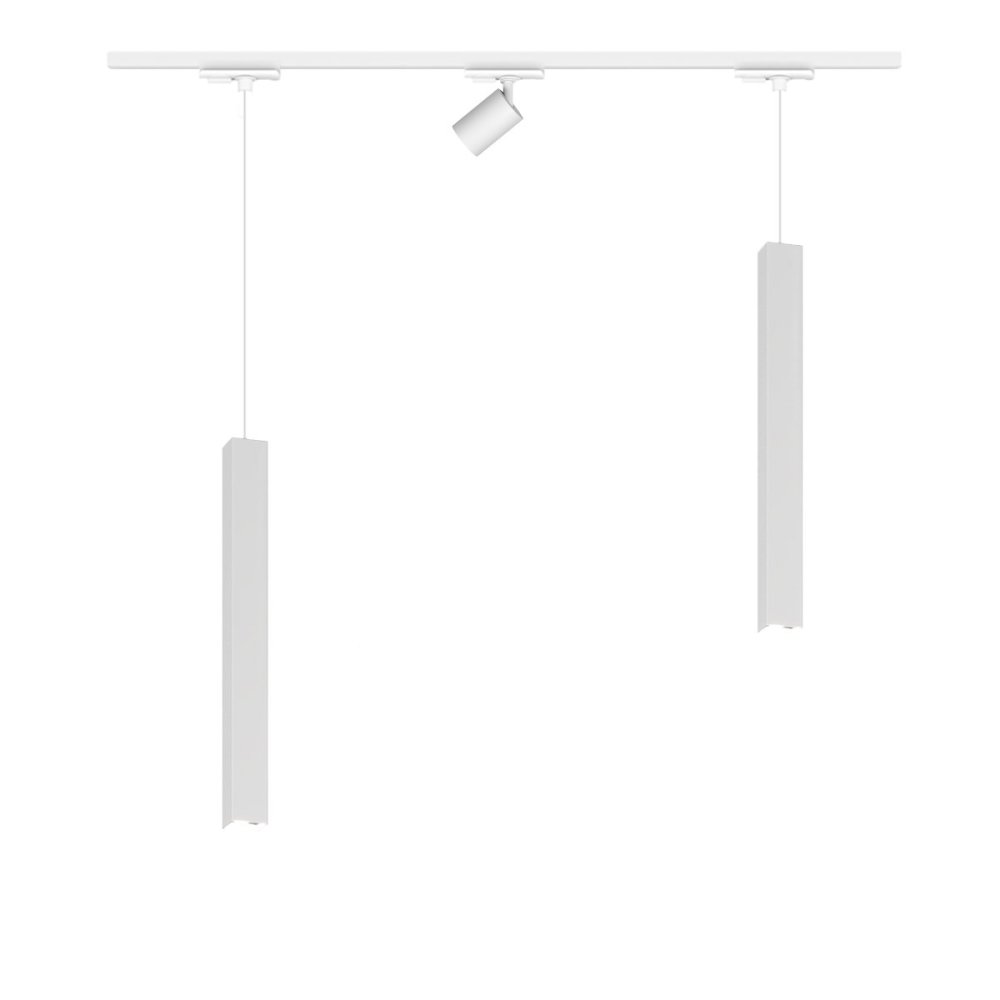 Binario Top Light MONO 1194MONO BI BIANCO E27 LED lampada soffitto moderna sfera vetro colorato