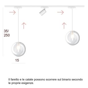 Top Light Lichtschiene MONO 1184 ECLIPSE YARI WHITE G9 LED