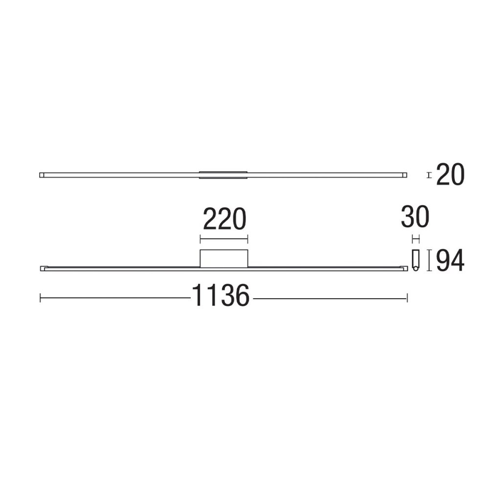 Pan TWENTY VC BA aplique LED