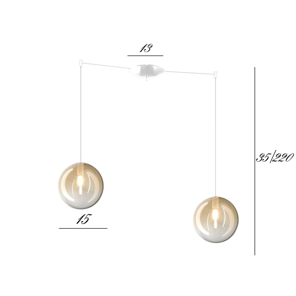 Lustre Top Light ECLIPSE 1184 BI S2 S AM