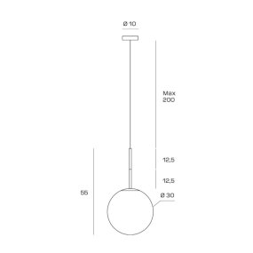 Lampadario moderno Miloox  JUGEN 1744 205 E27 LED