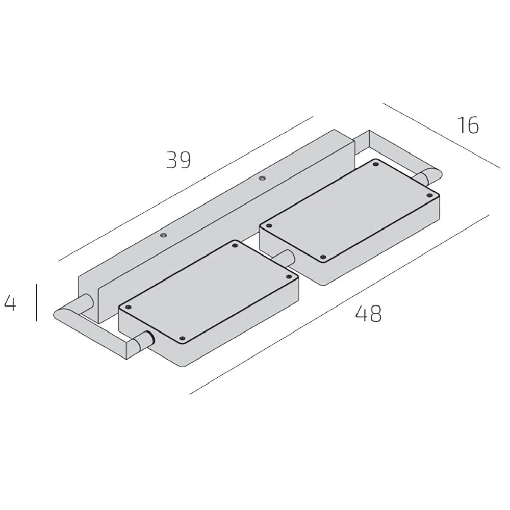 Applique orientable Top Light KUBI 1212 4 SA