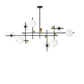 Lampadario moderno Miloox LINGOTTO 1744 351 G9 LED