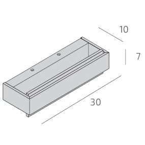 Aplique moderno Top Light BIOS 1213 30 DM LED SWITCH