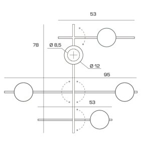 Lámpara de pared moderna Miloox MIKADO 1744.178 1744.221 G9 LED