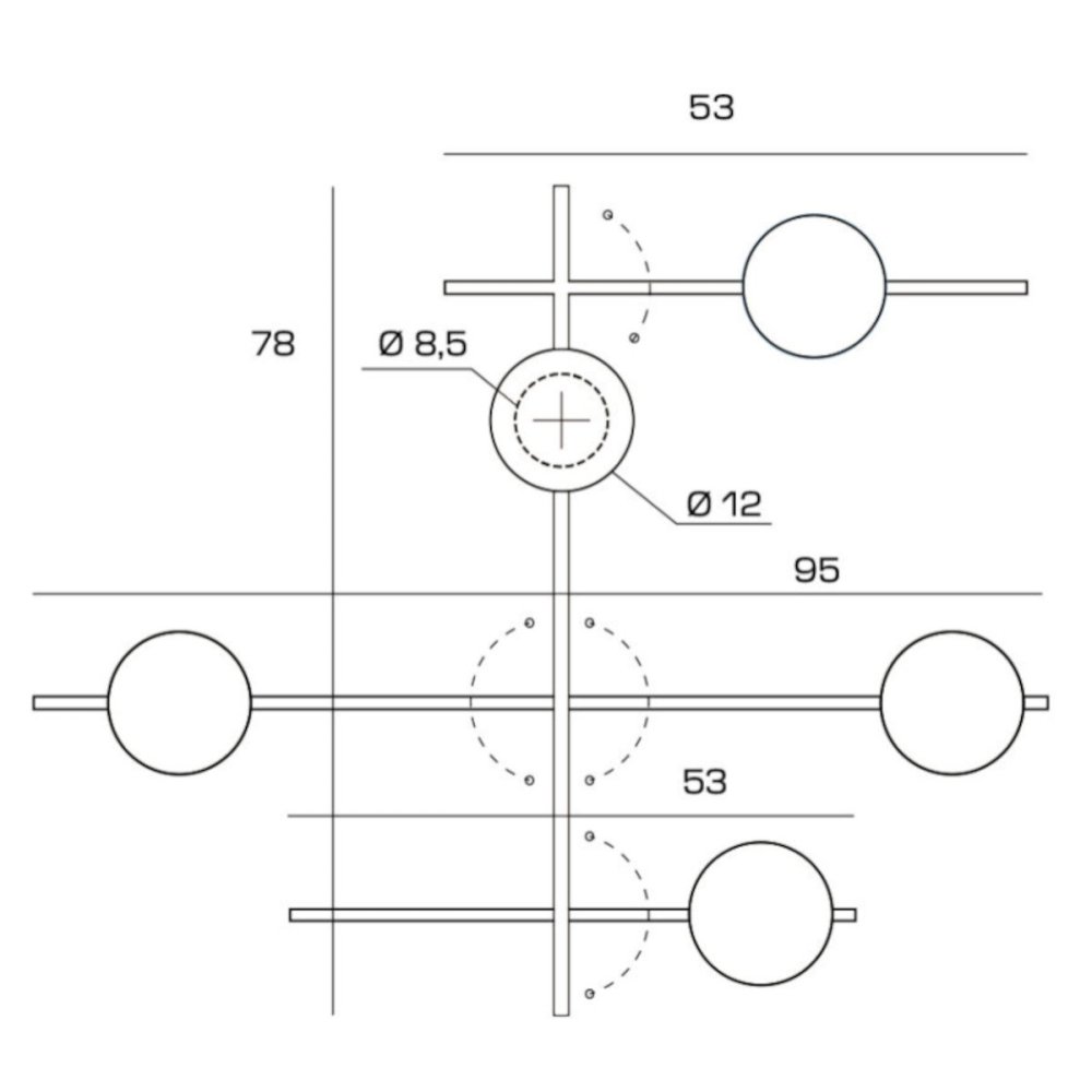 Lámpara de pared moderna Miloox MIKADO 1744.178 1744.221 G9 LED