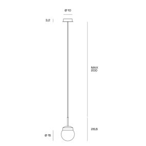 Sospensione moderno Miloox JOTTO KIT M 25 KIT M 26 GX53 LED