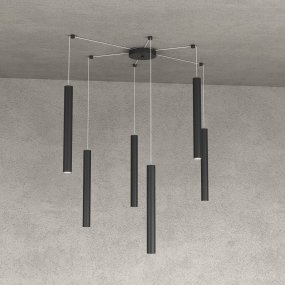 Lampadario Top light ROUND TUBE 1174 S6