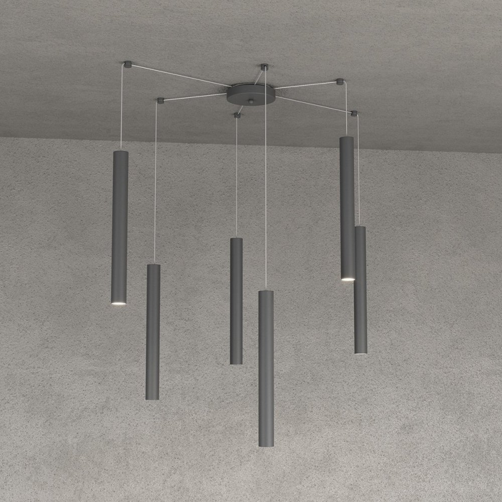 Lampadario Top light ROUND TUBE 1174 S6