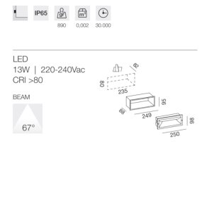 Luminaria de suelo LED Gea Led OHRM GES351