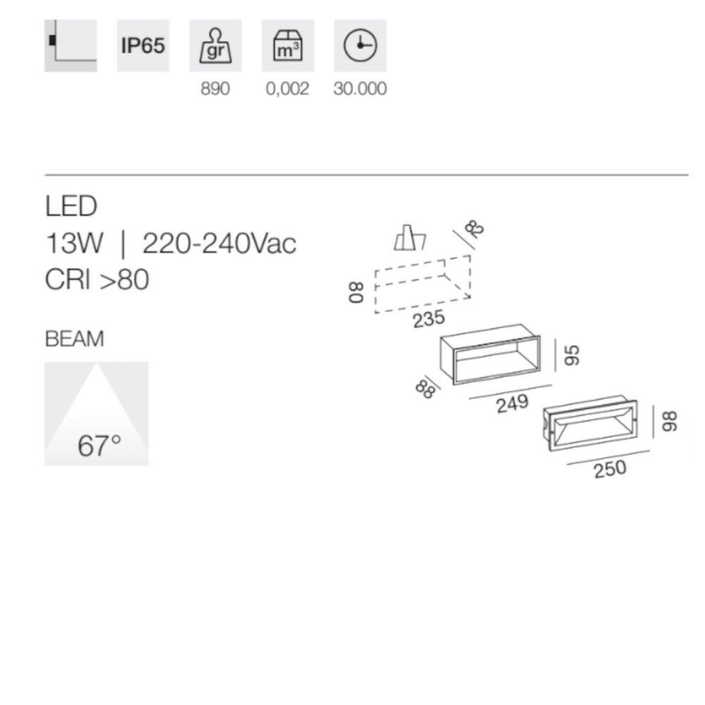 Luminaria de suelo LED Gea Led OHRM GES351