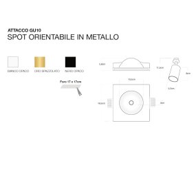 Einbaustrahler Lampadari Bartalini ESIRNUS GU10 LED