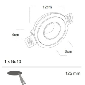 Faretto incasso Lampadari Bartalini SUNEV GU10 LED