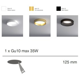 Foco empotrable Lampadari Bartalini NOIRB GU10 LED