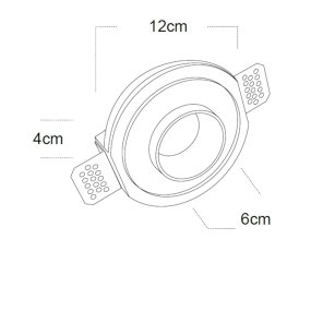 Foco empotrable Lampadari Bartalini NOIRB GU10 LED