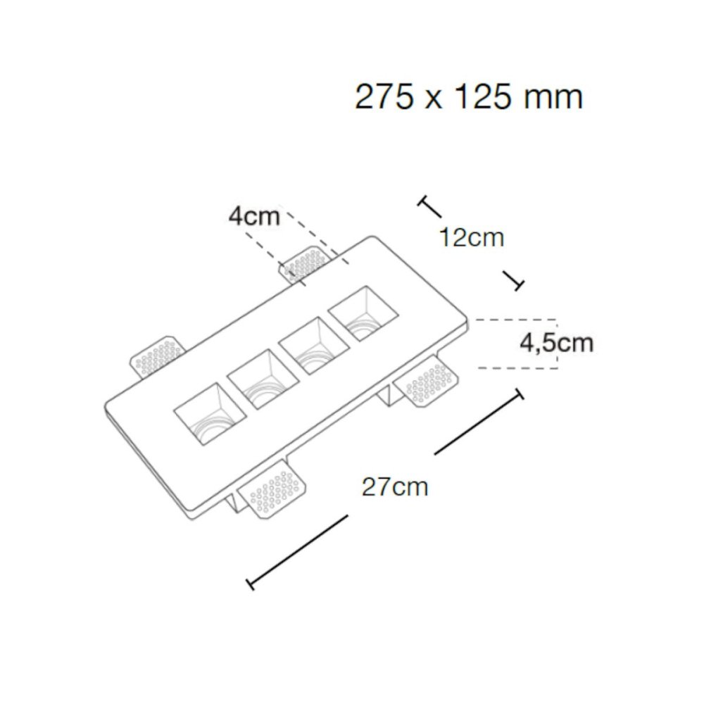 Einbaustrahler Lampadari Bartalini ORETALIRDAUQ GU10 LED