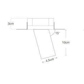 Spot encastré Lampadari Bartalini INATALP TS10 GU10 LED