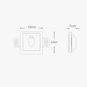 Lustres à gradins en craie Lampadari Bartalini ODRANOEL 035 GU10 LED