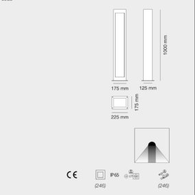 Farola moderna LED Belfiore MONO 1113A 396 30246