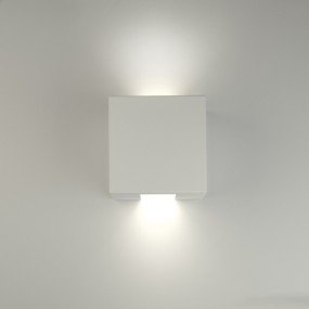 Applique BF-CONTE 2336 G9 LED plâtre blanc double émission cube interne lampe murale IP20