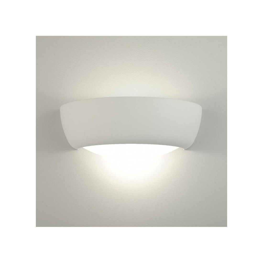 Applique BF-8215 41 E27 LED plâtre blanc à peindre applique murale bi-émission plateau interne IP20