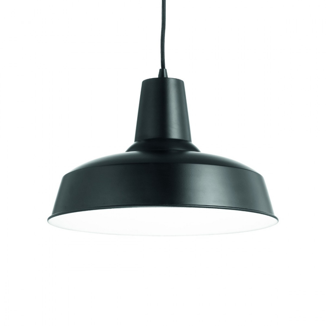 Sospensione ID-MOBY SP1 E27 moderno metallo cromo alluminio bianco nero lampadario interno IP20