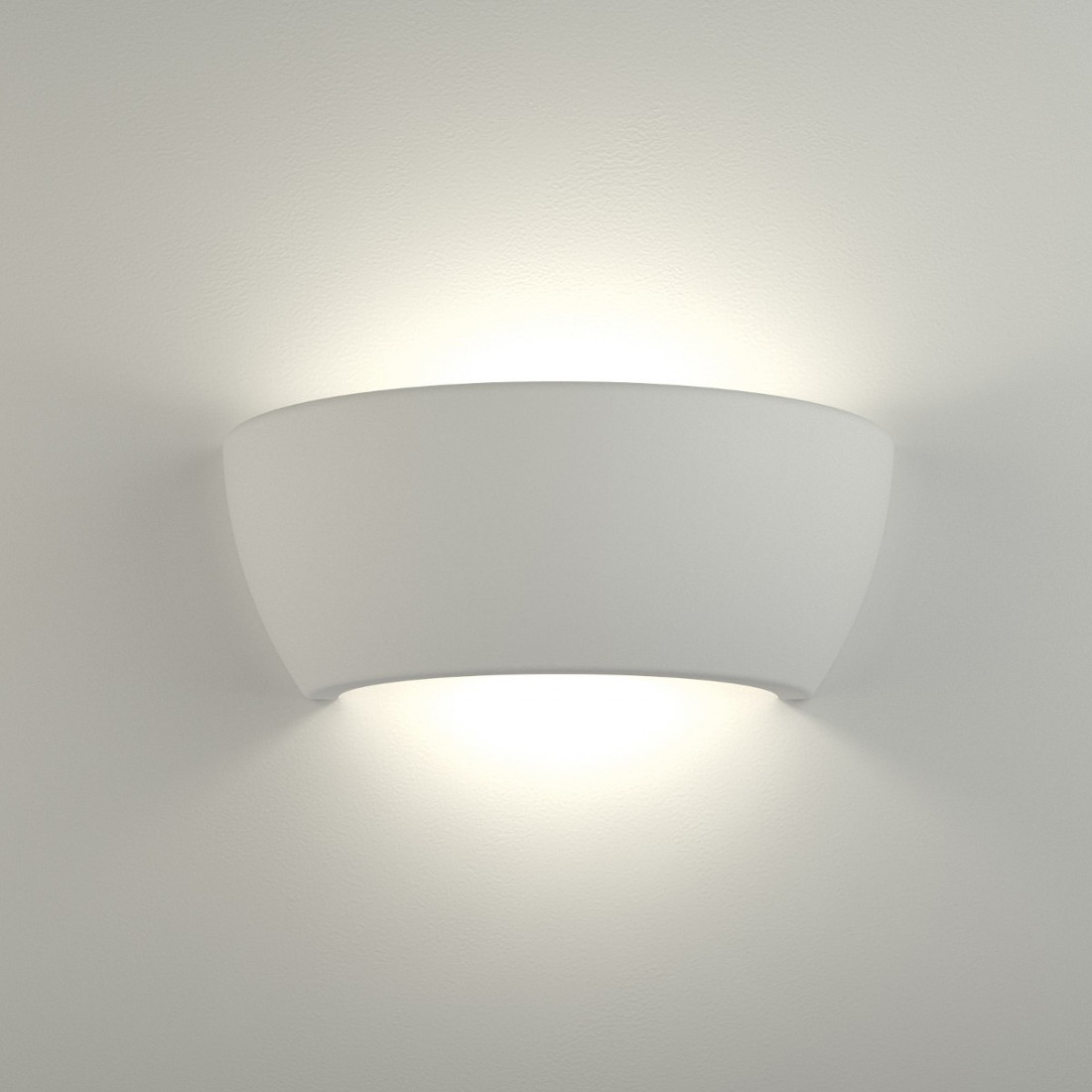 Applique BF-8254 3059 15W LED 2250LM gesso bianco verniciabile biemissione lampada parete vetro interno IP20