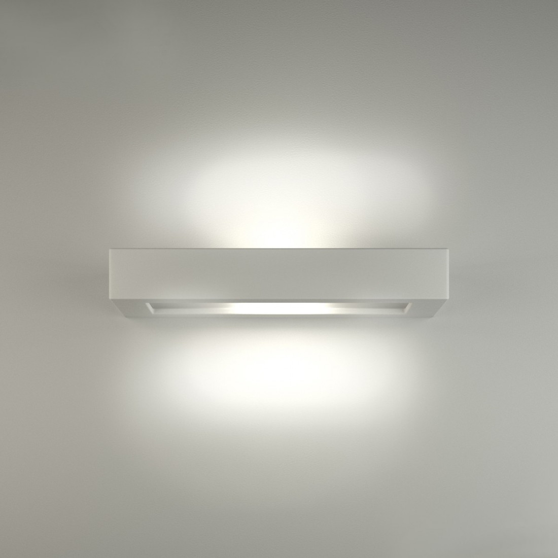 Applique BF-8284 52 G9 LED gesso bianco biemissione lampada parete rettangolare interno IP20