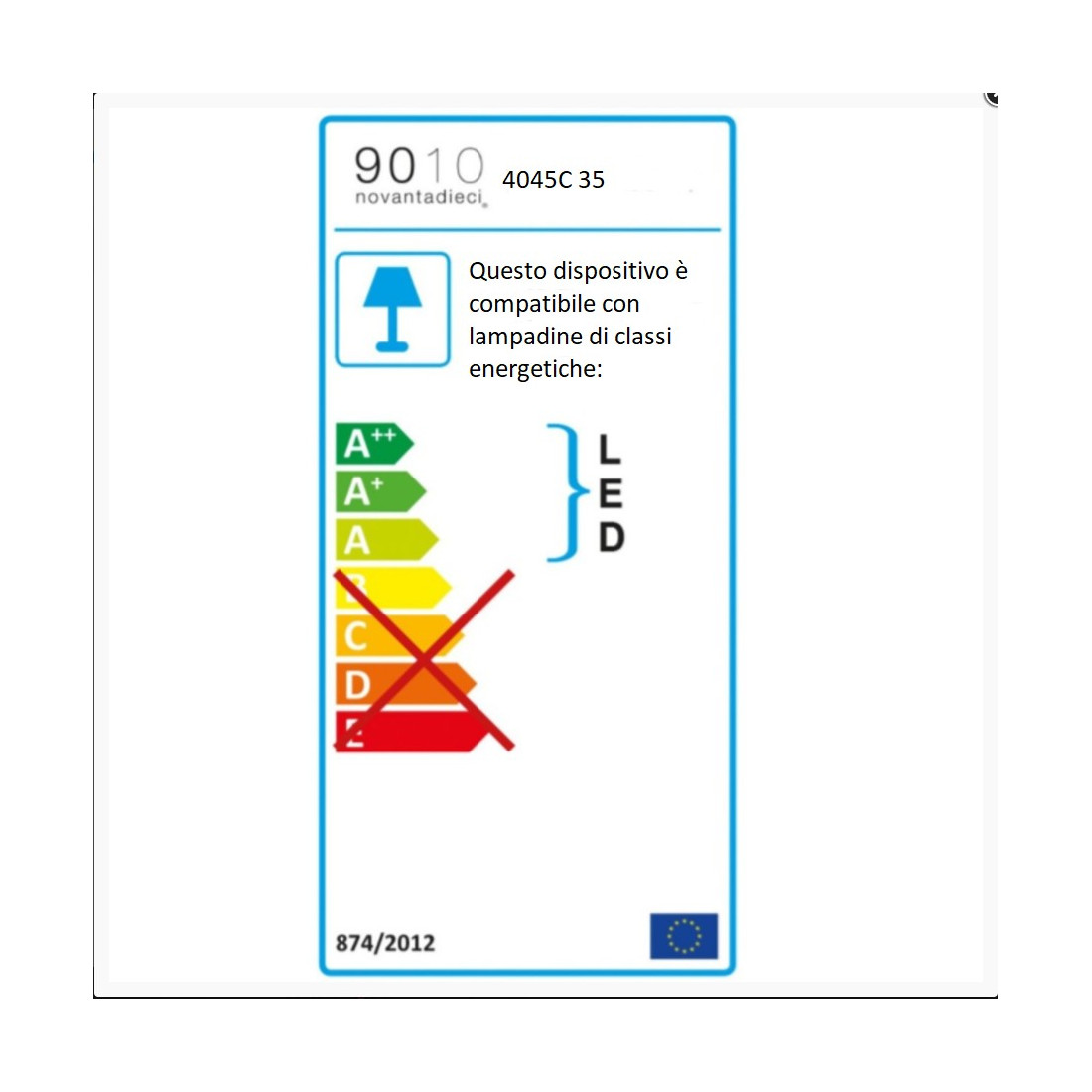 Faretto incasso BF-4045C 35 GU10 LED gesso bianco verniciabile quadrato vetro scomparsa cartongesso interno IP20