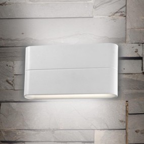 Applique murale LED PN-OREGON 12W 580LM IP54 applique murale moderne en aluminium blanc à double émission externe