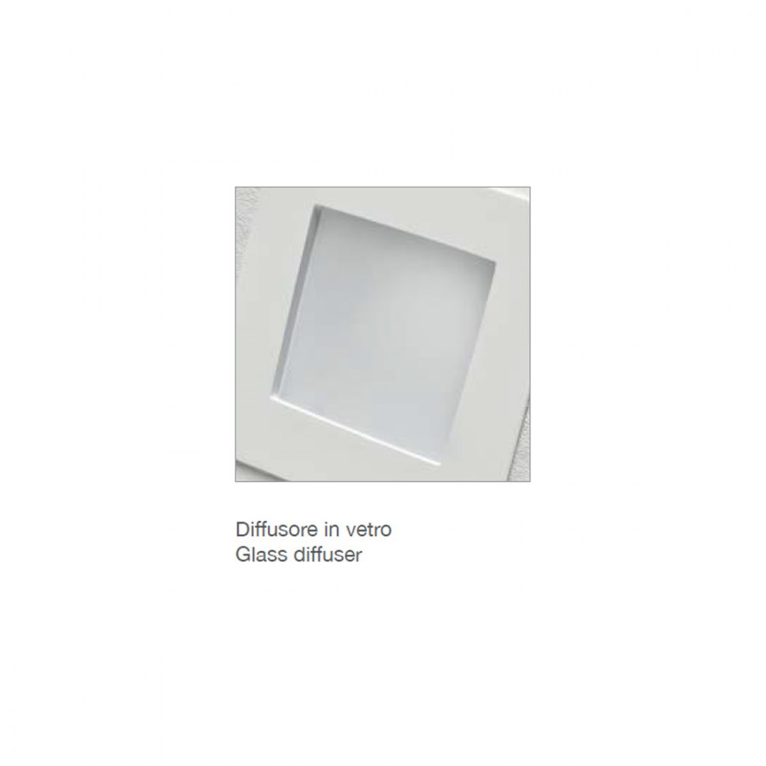 Faretto incasso BF-4178 GU10 led gesso bianco verniciabile quadrato cartongesso muratura IP20 IP44