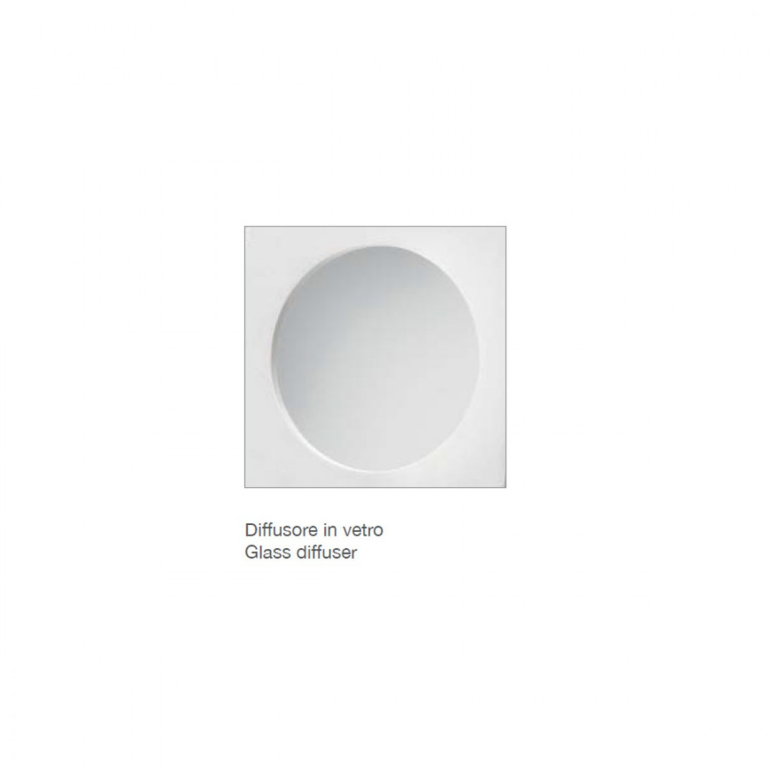 Spot encastré BF-4177 GU10 plâtre blanc à peindre en verre carré plafond plafond plaque de plâtre mur intérieur IP20