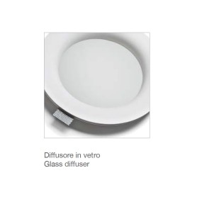 Faretto incasso BF-4118 3015 88W LED WIRELESS integrato gesso bianco tondo soffitto scomparsa interno IP20 IP44