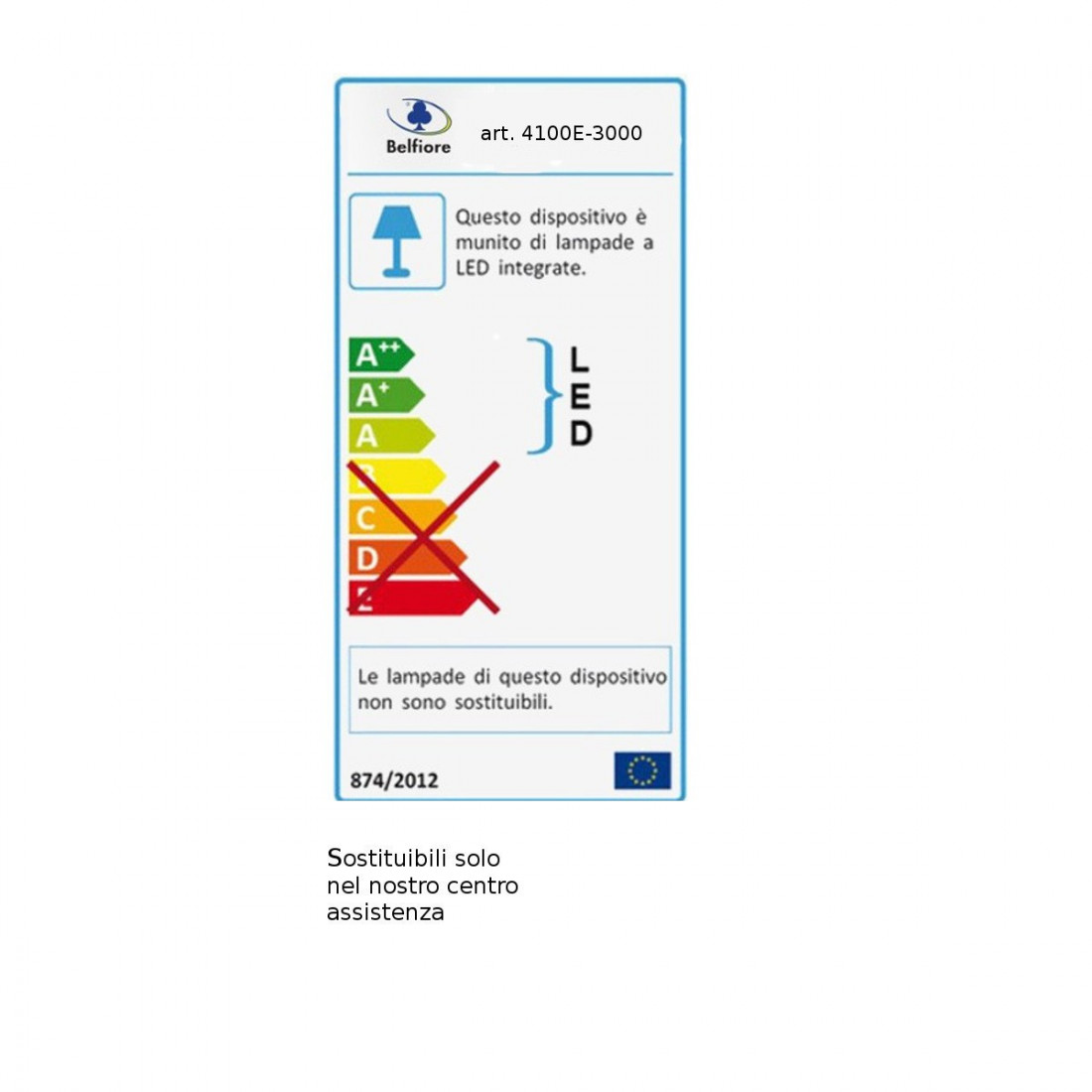 Faretto incasso BF-4100E 3000 LED 2W 200LM WIRELESS gesso verniciabile segnapasso cartongesso muro interno IP20