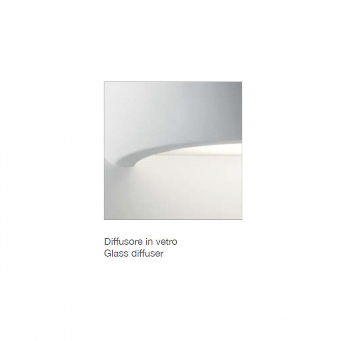 Applique BF-8254 3059 15W LED 2250LM gesso bianco verniciabile biemissione lampada parete vetro interno IP20