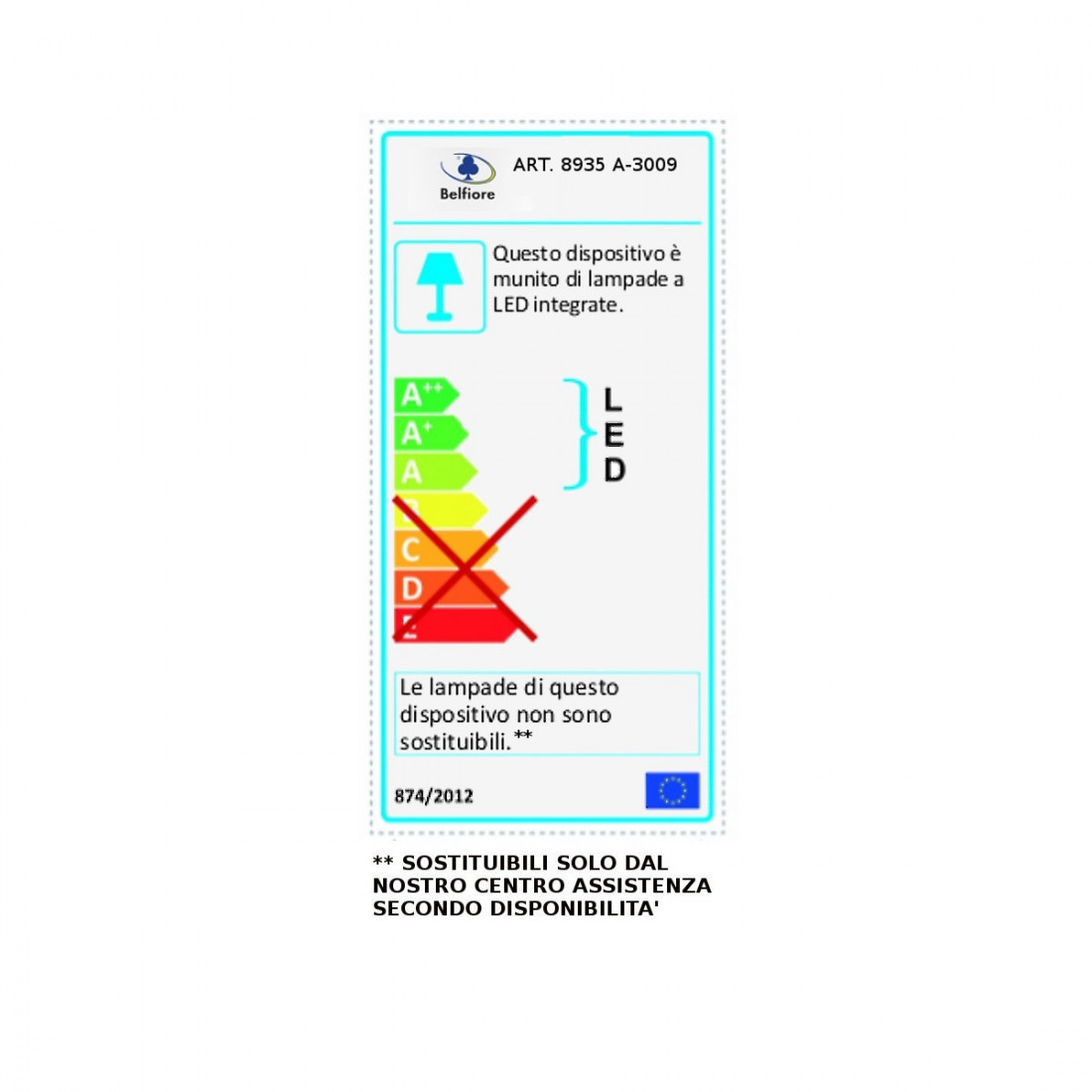 Faretto incasso BF-8935A 3009 LED 26W 3300LM WIRELESS gesso bianco verniciabile scomparsa interno IP20/IP44