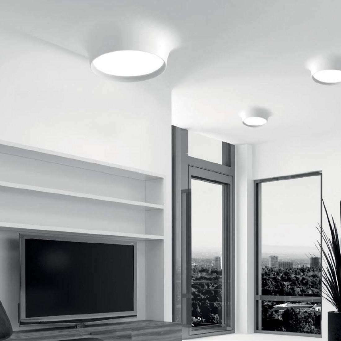 Faretto incasso BF-8935B LED 52W 6000LM WIRELESS gesso bianco verniciabile quadrato interno IP20/IP44