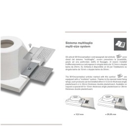 Rosone BF-5505C accessorio scomparsa controsoffitto cartongesso