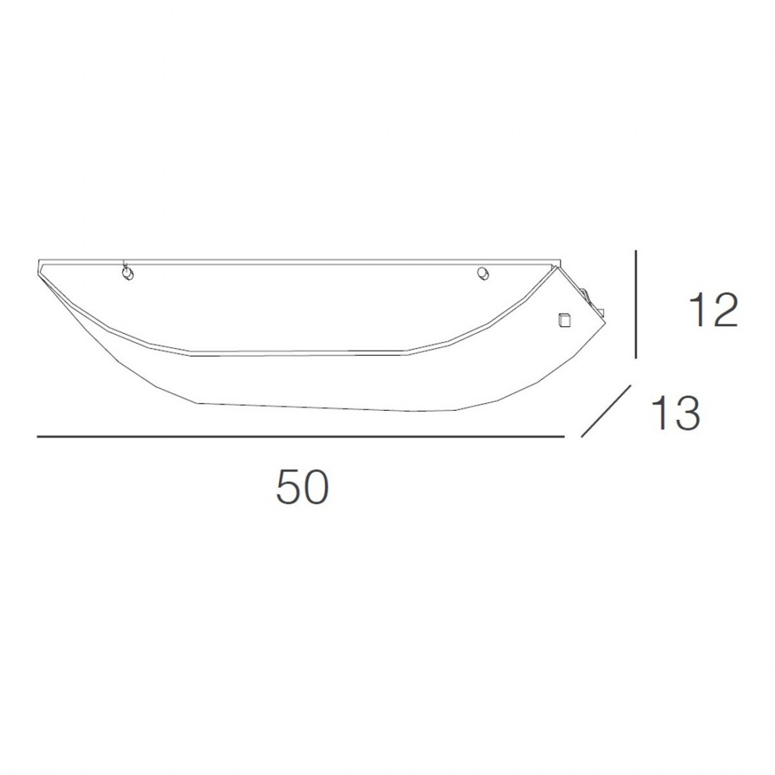 TP-LINEAR MAD 1075 A50 E27 applique murale Led sérigraphiée verre incurvé bande lampe mur intérieur moderne