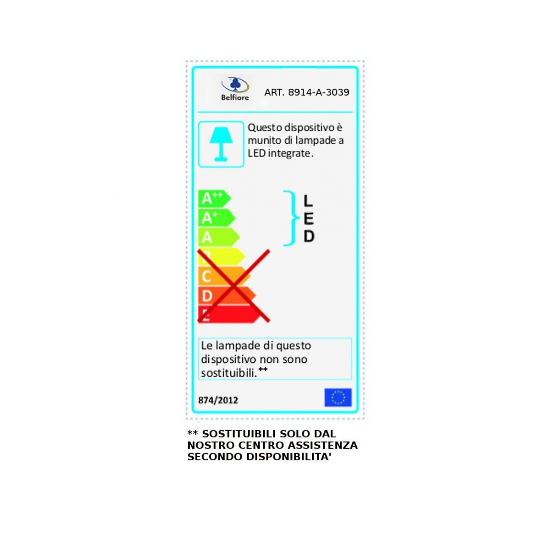 Plafoniera BF-8914A 3039 Belfiore