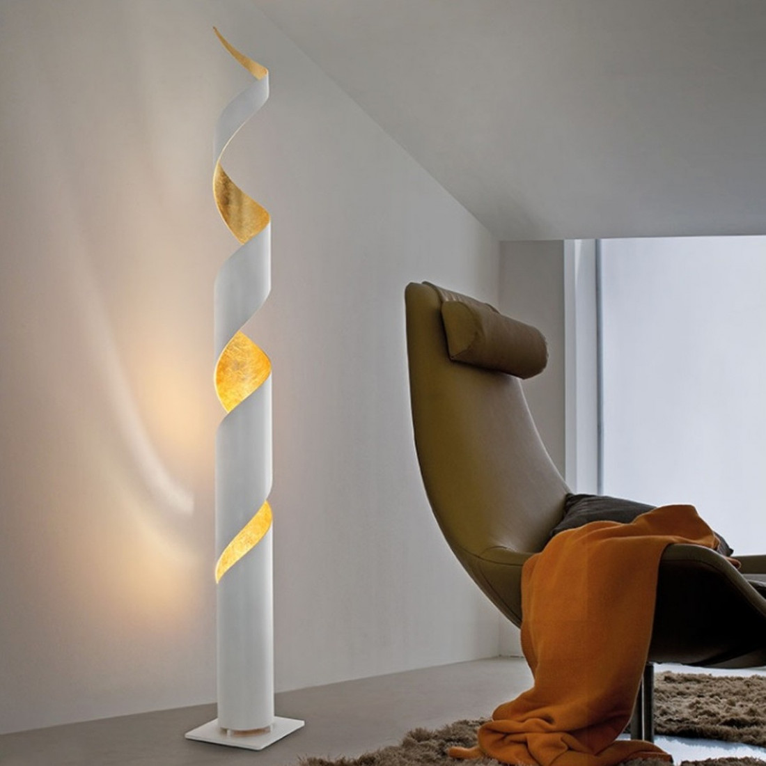 Piantana FB-TRUCIOLO 2084 T LED dimmerabile modulo moderna lampada terra metallo interno