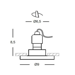 GE-GFA320 Gea Led spot encastré