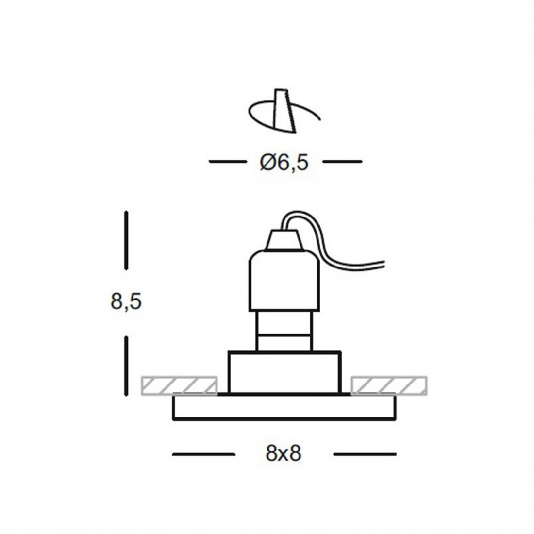 Spot encastré GE-GFA321 Gea Led