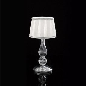 Jube petite lampe de table verre fumé et éclairage LED, Vistosi, Luminaires en verre de Murano