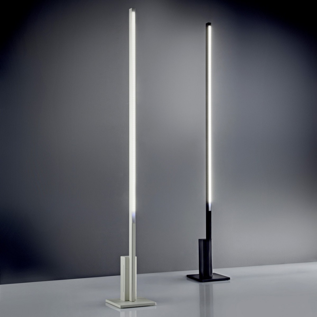 Lampadaire FB-ELLE 2089 T 60W LED 5500LM variateur tactile métal blanc noir lampadaire moderne