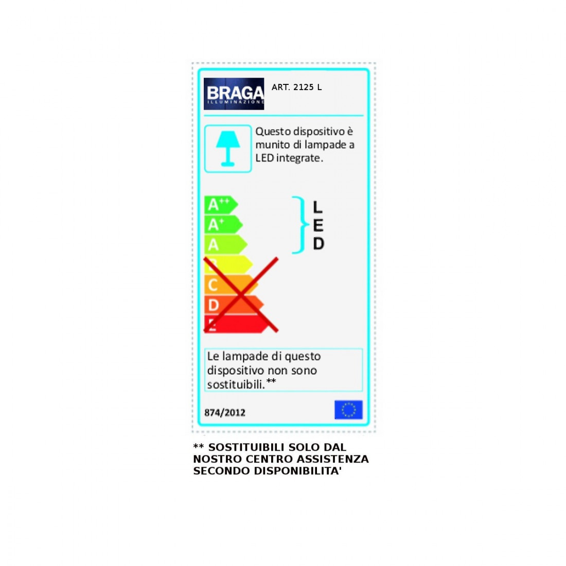 Abat-jour FRAY 2125 L fratelli BRAGA