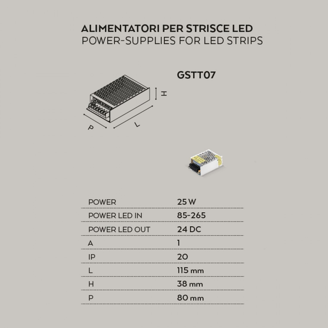 GE-GSTT07 Gea Led transformateur