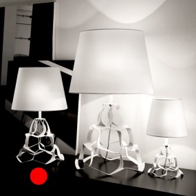 Perenz Lampada da tavolo ricaricabile in alluminio con luce a led  dimmerabile collezione Kosmo