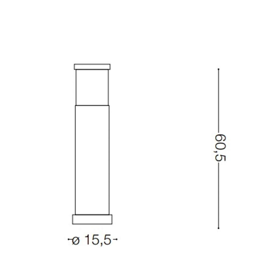 Lampioncino esterno Ideal Lux TRONCO PT1 SMALL