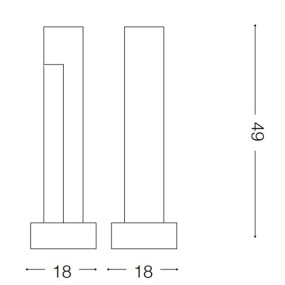 Lampioncino TITANO PT1 SMALL Ideal Lux